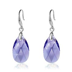 PRICES MAY VARY. Elegant Design: These Austrian crystal dangle earrings feature a teardrop shape and a hook design for easy wearing and removal. The intricate high polish adds glamorous reflections, giving them a luxurious look Versatile Style: With a classic trendy design, these drop earrings measure 1.5 (H) * 0.5 (W) and are versatile, going well with everything in your wardrobe. Perfect for various occasions, they make a stylish gift for women Exquisite Craftsmanship: The precision cut facets Diy Earrings Dangle, Teardrop Dangle Earrings, Crystal Dangle Earrings, Hypoallergenic Jewelry, Free Earrings, Swarovski Crystal Earrings, Crystal Drop Earrings, Crystal Drop, Stylish Gifts