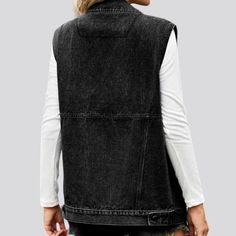 Introducing our stonewashed fashion denim vest from the 2024 Spring Collection a must-have for every stylish lady's wardrobe!Why It's the Perfect Fashion Piece for YouThis vest embodies the essence of effortless fashion, combining elements of vintage and oversized for a unique and trendy look. The stonewashing technique gives it a playful edge, while the buttoned closure adds a touch of sophistication and versatility.Distinctive Features: Stylishly Vintage: Drawing inspiration from retro fashion, this vest brings a touch of nostalgia to your wardrobe. Effortlessly Oversized: The roomy fit ensures comfort and adds a daring edge to your outfit. Playful Stonewashing: The stonewashed effect adds character and personality to this fashion piece, making it stand out in a crowd. Sophisticated Butt Cool Attitude, 90s Punk, Punk Movement, Iconic 90s, Oversized Jeans, Vintage Drawing, Jean Vest, Lady Grey, Edgy Look