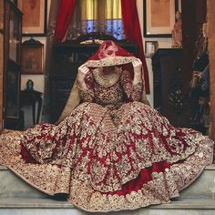 Lehenga in Anarkali Style Asian Bridal Wear Embelished with Zari, Pearls & Cut work. Indian and Pakistani Bridal Lehenga 2019, Wedding Lehnga in USA Red Anarkali Gown For Traditional Ceremonies, Anarkali Gown For Traditional Ceremonies, Gold Floor-length Dabka Choli, Gold Floor-length Choli With Dabka Detail, Traditional Heavy Red Dupatta, Heavy Red Bollywood Lehenga, Heavy Red Dupatta With Traditional Drape, Red Embellished Bollywood Lehenga, Traditional Gold Dabka Gown