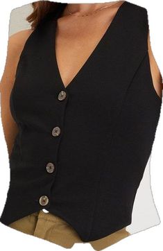 Chic Fitted Vest With Built-in Bra, Party Tank Top With Removable Bra Pads, Chic Fitted Tank Top With Removable Bra Pads, Fitted V-neck Top With Removable Bra Pads, Black Sleeveless Tank Top With Removable Bra Pads, Black Sleeveless Tops With Removable Bra Pads, Trendy Sleeveless Top With Removable Bra Pads, Trendy Fitted Tank Top With Removable Bra Pads, Black Sleeveless Crop Top With Removable Bra Pads