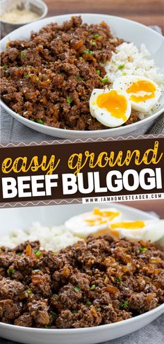 this easy ground beef bulgogi recipe is the perfect way to use up leftovers