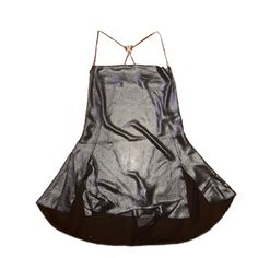 Never Worn Original Price: $65 Cowl Neckline With A Low Back With Slit Cutouts #Rihanna #Savagex #Slipdress #Fenty #Sexy Metal Dress, Liquid Metal, Savage X Fenty, Cowl Neckline, Dresses Backless, Low Back, Rihanna, Black Silver, Black Fashion