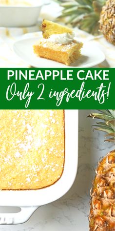 pineapple cake only 2 ingredients are needed