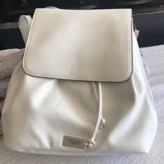 Nothing Wrong. Just Unable To Take Back. Never Used. White Spring Backpack With Adjustable Strap, White Backpack With Adjustable Strap For Spring, White Backpack For Spring, White Summer Backpack With Adjustable Strap, Summer White Backpack With Adjustable Strap, Summer Backpack With Adjustable Strap In White, White Backpack For Daily Use In Spring, Spring White Backpack For Daily Use, Trendy White Backpack For Spring