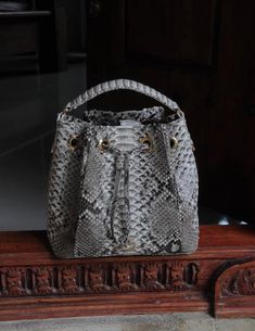 Genuine python skin crosshandle bag Color: natural (uncoloured) Face: genuine python skin Lining: eco-suede (textile) Size 26/23/20 cm (10.2/9.05/7.78 inches) Top handle+detacable adjustable shoulder strap Handmade in Bali with lots of love Bags For Ladies, Python Skin, Women Purse, Dresser Mirror, Skin Products, Dresser With Mirror, Womens Purses, Tote Purse, Handbag Backpack