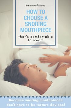 My husband snores like a freight train. He won't wear a snoring device because he thinks they'd be hard to sleep in. I used to agree, but it may not be true! Here's some helpful tips to choosing the right snoring mouthpiece product that will be comfortabl Sleeping Facts, Natural Snoring Remedies, Healthy Book, Snoring Remedies, How To Stop Snoring, Stop Snoring, Freight Train, Sleep Help