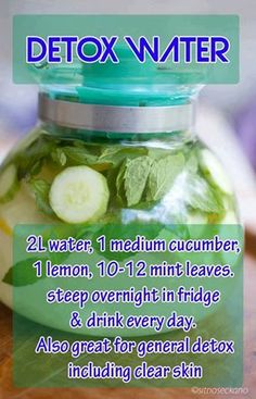 @: What is not said is the cucumber must be organic with filtered water. Resep Vegan, Makanan Rendah Kalori, Sassy Water, Detox Water Recipes, Jillian Michaels, Makanan Diet, Diet Healthy, Idee Pasto Sano