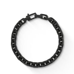 772920 - Sterling Silver - Effy Black Link Bracelet Black Chain Link Jewelry For Everyday, Everyday Black Chain Link Jewelry, Black Chain Link Bracelet Gift, Black Link Chain Bracelet For Gift, Black Link Chain Bracelet As Gift, Elegant Black Chain Bracelets, Elegant Black Metal Wristband, Elegant Black Chain Bracelet, Classic Black Jewelry With Chain Detail