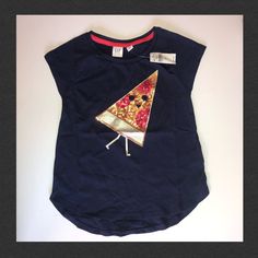 * Soft Knit. * Crewneck. * Short Sleeves. * Straight, Easy Fit. * Hits At The Hip * Sequined Graphic At Front Of Slice Of Pizza Running . 100% Cotton. Machine Wash. Imported. Host Pick - 3/4/22 Best In Kids Posh Party ***Color May Vary Slightly Due To Lighting & Device Used For Viewing. All Boutique Items Are Brand New Some With Tags And Some Without Seller Not Responsible For Comfort Nor Fit*** Blue Graphic Print Tops From Gap, Gap Blue Graphic Print Top, Blue Graphic Print Gap Tops, Playful Gap Short Sleeve T-shirt, Cute Gap Crew Neck Top, Playful Gap Tops For Summer, Playful Summer Tops By Gap, Playful Summer Tops From Gap, Cute Short Sleeve Gap Tops