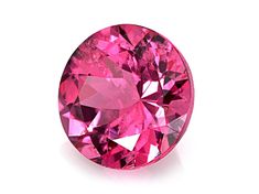 Reddish-Pink Spinel 6.6mm Round 1.22ct Pink Round Gemstones With Prong Setting, Classic Round Pink Gemstones, Pink Spinel, Gemstone Jewelry, Gemstones, Pink, Color