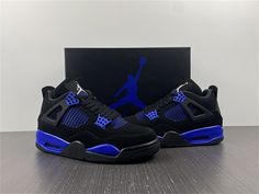 Jordan 4 Retro CT8527-018 Blue Thunder Wallpaper, Jordan 4 Retro Blue Thunder, Air Jordan 4 Retro Blue, Jordan 4 Retro Blue, Jordan 4 Black, Jordan 4’s, Blue Thunder, Jordan Retro 4