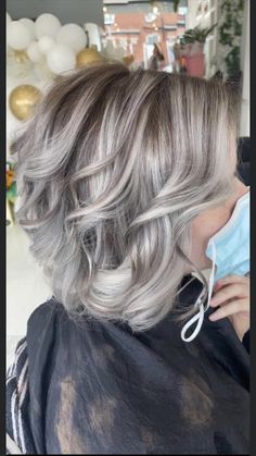 Platinum Blonde With Lowlights Short, Hair Color For Going Grey Over 50, Slat And Pepper Hair, Sassy Medium Hairstyles For Women, Low Lights For Grey Hair Over 50, White Hair With Lowlights Older Women, Gray Hair With Lowlights Over 50, Mama Haircut, White Hair With Lowlights