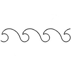 the word wave written in cursive writing on a white paper with black ink