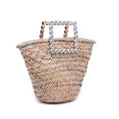 This trend-setting bag is made with woven straw all over, giving it a unique and natural aesthetic. Plus, with golden hardware and a rhinestone handle, you can take your look up a notch while also giving off a sophisticated vibe. And if that wasn’t enough, on the inside you can find 1 zipper pocket and 1 slip pocket for keeping your accessories organized. Chasity is here to make sure you stay fashionable and make a statement wherever you go—it’s time to show off that fun, sassy attitude of yours Summer Accessories Jewelry, Sassy Attitude, Natural Aesthetic, Pool Bags, Kids Gear, Wallet Pouch, Shoe Gifts, Accessory Organization, Accessories Rings