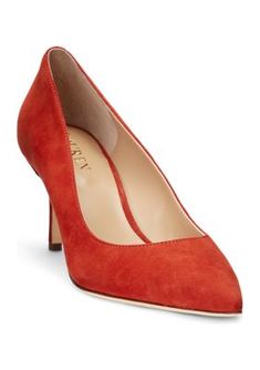 Sophisticated styling and the enhanced comfort of a padded insole make this pointed-toe pump a timeless favorite. | Lauren Ralph Lauren Women's Lanette Pump, Red, 9M Plaid And Leather, Shoes Heels Pumps, Suede Pumps, Ralph Lauren Womens, Designer Heels, Luxury Accessories, Leather Booties, Sophisticated Style, Lauren Ralph Lauren