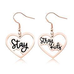 PRICES MAY VARY. SKZ Earrings - Stay Stray Kids Material – High Quality Stainless Steel; Hypoallergenic and allergy free, a simple and decent accessory would match your outfit perfectly. Perfect gift for SKZ Fans This items will come to you nicely packed in a velvet bag, which is strictly protected from any damage during transportation Trendy Earrings For Mother's Day Gift, Trendy Hypoallergenic Rose Gold Earrings, Trendy Heart Earrings For Mother's Day, Trendy Nickel-free Earrings For Mother's Day, Trendy White Earrings For Mother's Day, Trendy Dangle Jewelry For Mother's Day, Trendy Personalized Adjustable Earrings, Cute Nickel-free Stainless Steel Jewelry, Cute Adjustable Earrings For Mother's Day