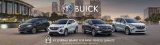 three new buick suvs are shown in front of a cityscape with the words buick on it