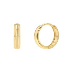 14K Gold Slim Dome Huggies Hoops – Baby Gold Gold Huggie Earrings, Gold Huggies, Letter Earrings, Diamond Evil Eye, Solitaire Earrings, Earrings Round, Stacked Jewelry, Wing Earrings, Domed Ring