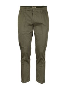 Crafted from lightweight cotton gabardine, these versatile slim fitting trousers are detailed with signature sliding button and zip fly closure, low rise, welt pockets and straight leg. UP518 RSE036U PTD DU 633 ALFREDO MILITARY GREENComposition: 97% Cotton, 3% Elastane Pocket Lining: 100% Cotton Green Trousers, Slim Fit Trousers, Casual Trousers, Military Green, Alfredo, Welt Pockets, Luxury Boutique, Welt Pocket, Down Jacket