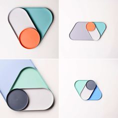 four different shapes and sizes of magnets