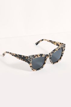 Make a statement in these gorgeous cat-eye sunnies featuring a bold marbled frame with polarized lenses. | Decker Cat Eye Polarized Sunglasses by Free People in White Sunglasses Mirror, Cat Eye Sunnies, Cateye Sunglasses, Modern Sunglasses, Gorgeous Cats, Outfit Layout, 2024 Style, Polarized Lenses, Bel Air