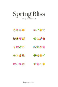 Spring inspired emoji combo June Emojis, Earthy Emoji Combinations, Easter Emoji Combinations, Farm Emoji Combos, Eid Emoji Combos, Insta Emoji Combinations, Brunch Emoji Combo, Fun Emoji Combinations, Rainy Day Emoji Combo