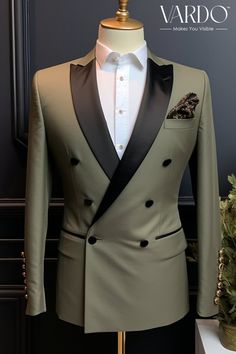 >>ORIGINAL ARTWORK AND CONTENT, PLEASE DO NOT COPY<< Men Suits, Suits For Man, Stylish Khaki Green Double Breasted Tuxedo for Men - Premium Quality Suit, Formal Attire, Formal Fashion Slim Fit Suit, Formal piece Wedding Suit, Double Breasted, Formal Fashion Slim Fit Suit. Elevate your style with our exceptional Khaki Green Double Breasted Tuxedo, designed for the modern gentleman who demands sophistication and charm. Crafted with the utmost attention to detail, this exquisite tuxedo is your perfect choice for formal occasions, weddings, and special events. 👔 Key Features: Classic Double Breasted Design Premium Quality Fabric for Durability Impeccable Tailoring for a Perfect Fit Stylish Satin Lapels and Buttons Comfortable and Elegant Indulge in the timeless allure of khaki green, a unique Designer Custom Fit Tuxedo, Gentlemen Outfit, Mens Suits Style Modern, Suit Double Breasted, Green Tuxedo, Double Breasted Tuxedo, Formal Fashion, Tailored Suit, Designer Suits For Men