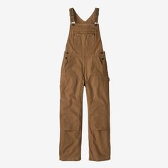 Built for getting it done on the coldest jobsites, our Iron Forge™ Fleece-Lined Bib Overalls with toasty Micro D® 100% recycled polyester fleece keep you warm, protected and working hard in comfort. These workhorse overalls are fully adjustable, with pockets for your tools and tech. Inseam length is 30. Made in a Fair Trade Certified™ factory. | Patagonia Women's Iron Forge™ Fleece-Lined Bib Work Overalls in Shelter Brown, Large - Hemp/Organic Cotton/Recycled Polyester Overalls Patagonia, Iron Forge, Work Overalls, Clothes Wishlist, Bib Overalls, Overalls Women, Forged Iron, List Style, Working Hard