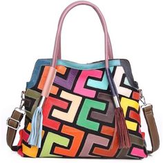 * Material: 100% Genuine Cow Leather Big Tote.Full Unique 3d Color Stripe Stitching Design With Shining Snake Texture.Big Tote/Handbag With Plenty Of Room.Multicolored Yet Stylish,Detachable Shoulder Strap. * Size: Approx: L17.32"*Xw )3.93"X (H) 15.35" / 44*10* 39 Cm. Handle Drop Is 5.9". 4 Ways To Carry: Handheld / Arm Carried / Single Shoulder / Cross Body With The Removable And Adjustable Long Shoulder Strap. * Structure: This Big Bag With 6 Pockets, A Big Compartment Was Divided By A Zipper Snake Texture, Chanel Classic Medium, 3d Color, Beige Handbags, Hot Bags, Big Bag, Large Wallet, Leather Flowers, Ipad Air 2