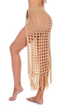 Womens Skirt Outfits, Maxi Skirts Summer, Tassel Skirt, Skirt Coverup, Skirt Y2k, Crochet Cover Up, Coverup Skirt, Beach Skirt, Fringe Skirt