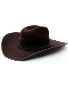 Serratelli Black Cherry Suede 8X Fur Felt Western Hat , Black Cherry Western Style Brown Hat Bands For Formal Occasions, Brown Felt Hat With Flat Bill For Formal Occasions, Formal Brown Felt Hat With Flat Bill, Brown Western Top Hat For Formal Occasions, Brown Western Style Top Hat For Formal Occasions, Classic Brown Hat Bands For Riding, Felt Cowboy Hat, Felt Cowboy Hats, Western Hat