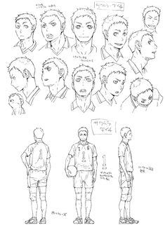 some character sketches from the animated movie avatars