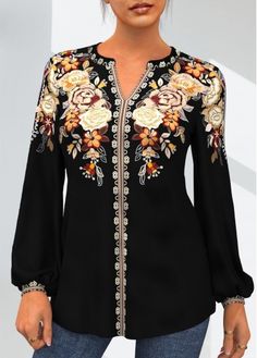 Size:S;Color:Gold;Package Contents:1 X Blouse;Style:Casual;Occasion:Staycation;Composition:95%Polyester , 5%Spandex;Washing Instructions:Hand Wash /Machine Washable;Clothing&apos;s Length:Long;Neckline:Split Neck;Pattern Type:Tribal;Sleeve&apos;s Length:Long Sleeve;Season:Autumn;Decoration:Split Neck;Color Scheme:Yellow; Fun Clothes, Womens Trendy Tops, Trendy Tops For Women, Trendy Fashion Tops, Tie Dye Print, Trendy Tops, Blouse Styles, Fashion Tops, Plus Size Tops