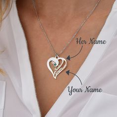 "Customizable Double Heart Shaped Pendant Necklace with Birthstones in 18K Rose Gold Gold Plated Silver 925 Premium Silver 940 or 10K Solid Gold or White Gold. Engravable Graduation or Birthday jewelry gift for Best Friend, Daughter, Her! ✨ SIZE & MATERIALS ✨ ★ Material: Sterling Silver 925 / 18K Gold Plated Sterling Silver 925 / 18K Rose Gold Plated Sterling Silver 925 / 18K Gold Vermeil Plated Sterling Silver 925 / 940 Premium Silver Thickness: 1.1mm / 0.04\" Height of pendant:27.94mm x 29.97m Heart Shaped Pendant Necklace, Heart Shaped Pendant, Birthday Jewelry, Gift For Best Friend, Valentines Day Gifts For Her, Heart Shape Pendant, Silver 925 Necklace, Birthday Jewelry Gift, Double Heart