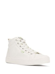 Shop Cariuma OCA high-top canvas sneakers with Express Delivery - FARFETCH Spring Cotton High-top Sneakers, Urban High-top Canvas Shoes For Spring, White Sporty High-top Sneakers With Lace-up Fastening, White High-top Sneakers With Lace-up Fastening, White Sporty Sneakers With Front Lace-up, White Sporty Lace-up Sneakers, High-top Cotton Sneakers For Spring, High-top Sneakers With Textured Sole, Casual High-top Sneakers With Front Lace-up And Round Toe