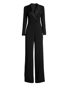 Tuxedo Jumpsuit, Elegant Dresses Classy, Woman Suit Fashion, Jumpsuit Fashion, Suit Fashion, Mode Vintage, Elegant Outfit, Fashion Wear