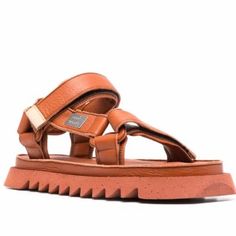 Marsell X Suicore Depa 01leather Open Toe Sandals Orange Women's Size 38 Nwot Whether You're Attending A Summer Festival Or Simply Stepping Out For A Day Of Exploration, The Marsell X Suicore Depa 01 Leather Open Toe Sandals Are Sure To Turn Heads With Their Unique Design And Vibrant Color. *** New Without Tag *** - Brand: Marsell X Suicore - Color: Orange - Size: 38 - Slip On - Open Toe - Ankle Touch-Strap Fastening - Front Touch-Strap Fastening - Logo Plaque - 100% Leather -Branded Insole - Ri Brown Leather Sport Sandals For Spring, Designer Brown Leather Sandals, Brown Designer Leather Sandals, Designer Double Strap Leather Sandals, Luxury Leather Sport Sandals For Summer, Leather Sport Sandals With Heel Strap, Vacation Sandals, Beachy Chic, Stepping Out