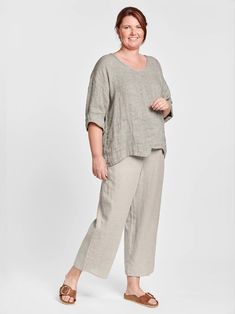 The classic Flood pant from Flax features a comfortable full elastic waistband, side pockets, and cropped length in a straight silhouette. Relaxed Fit Cropped Pants With Welt Pockets, Cropped Leg Pants With Welt Pockets And Relaxed Fit, Comfortable Relaxed Fit Cropped Bottoms, Relaxed Fit Cropped Leg Comfortable Bottoms, Versatile Relaxed Fit Capris For Loungewear, Relaxed Workwear Pants With Side Pockets, Comfortable Relaxed Fit Cropped Pants, Comfortable Cropped Leg Spring Pants, Comfortable Cropped Pants For Spring