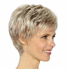 Women Ladies Wig Short Straight Silver Grey Classic Synthetic Hair Wigs Cosplay | eBay Mommy Wig, Short Hair Brown, Golden Gradient, Black Hair Ombre, Golden Fashion, Short Ombre Hair, Blonde Hair With Bangs, Blonde Pixie Cuts, Short Straight Hair