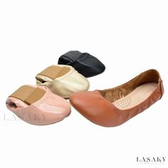 Lasaky - Wool Patterned Flat Sole Loafers with Soft Cushioned Insole in Solid Colors and Curvy Edges Casual Synthetic Ballet Flats With Round Toe, Casual Synthetic Ballet Flats With Closed Toe, Casual Non-slip Ballet Flats, Spring Non-slip Ballet Flats With Round Toe, Non-slip Synthetic Flats, Casual Non-slip Ballet Flats With Flat Heel, Non-slip Closed Toe Flats, Non-slip Closed Toe Synthetic Flats, Lace Bridal Shoes