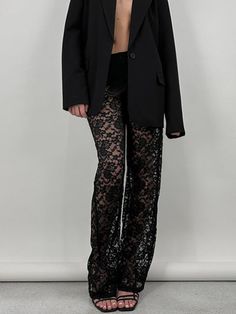 Description Elevate Your Look with Lace High-Length Straight PantsIntroducing our Lace High-Length Straight Pants, the perfect blend of sophistication and style for any fashion-forward individual.Timeless Lace Detailing: These pants feature exquisite lace detailing that adds a touch of elegance to your outfit, making them suitable for both formal and casual occasions.Flattering Straight Fit: The straight-leg cut of these pants is not only chic but also incredibly flattering, providing a versatile and comfortable fit.High Waist Design: The high-waist design accentuates your curves and adds a trendy element to your ensemble.Comfortable and Versatile: Crafted with comfort in mind, these pants are ideal for all-day wear. Whether you're going to the office, a social event, or a casual outing, t Straight Black Pants, Lace Pants, Social Event, Outfit Making, Party Style, Chic Me, Elevate Your Look, Straight Pants, Party Fashion