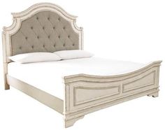 Realyn Panel Bed_Ashley Furniture_brenham. Queen Upholstered Headboard, Traditional Cottage, King Upholstered Bed, Queen Upholstered Bed, Queen Panel Beds, Style Cottage, Upholstered Panel Bed, Bedroom Panel, Queen Bedroom