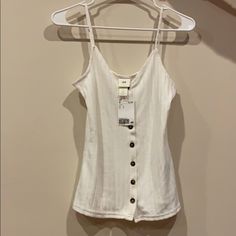 Very Cute- Never Worn Before In Perfect Condition. Fits True To Size. H&m Summer Tops For Day Out, Chic Summer Tops From H&m, Chic H&m Summer Tops, Chic H&m Tops For Vacation, Trendy H&m Tank Top For Spring, White H&m Tank Top For Spring, White Summer Tops By H&m, H&m Trendy Spring Tank Top, Chic H&m Tank Top For Summer