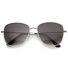 Contemporary Modern Fashion Full Metal Slim Temple Square Sunglasses 57mm  #frame #sunglasses #sunglass #womens #summer #cateye #oversized #purple #mirrored #bold Temple Square, Fashionable Sunglasses, Stylish Glasses, Metal Sunglasses, English Style, Full Metal, Nose Bridge, Women's Sunglasses, Modern Fashion