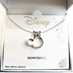 Nwb New In A Gift Box Minnie Mouse Pendant Necklace Spring Ring Clasp Closure Two Tone Minnie Mouse Charm Measures 18 Inches In Length Fine Silver Plated Charms And Chain Box 7 Disney Style Jewelry For Mother's Day Gift, Disney Jewelry For Valentine's Day Gift, Disney Style Jewelry For Valentine's Day Gift, Disney Jewelry For Mother's Day Gift, Disney Silver Jewelry For Valentine's Day, Silver Disney Jewelry For Valentine's Day, Disney Style Silver Jewelry For Valentine's Day, Disney Silver Necklace For Gift, Disney Style Silver Necklace For Gift