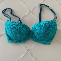 New Never Used Without Tag. Victoria's Secret Blue Underwire Bra, Blue Lace Push-up Bra, Victoria Secret Pink Bras, Boss Life, Sleep Wear, Painting Tutorials, Pink Bra, Bras And Panties, Lace Bra