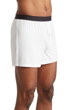 Soft, stretchy and 24-hours comfortable, these boxers knit with brushed MicroModal® make a great choice for everyday and all night. 92% MicroModal, 8% elastane Hand wash, tumble dry Imported Swim Trunk, Hand Wash, Nordstrom, Size Small, Knitting, Free Shipping, White