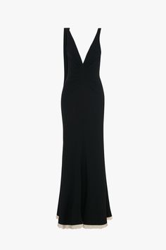 a black dress with an open back