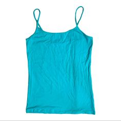 Time And Tru Women’s Turquoise Spaghetti Strap Camisole Tank Top Nwot Brand: Time And Tru Size: Small 95% Cotton 5% Spandex. Turquoise Blue Spaghetti Strap Layering Camisole Tank Top. Light Blue Summer Tank Top With Built-in Bra, Green Cotton Camisole With Tank Straps, Green Sleeveless Camisole With Straps, Casual Light Blue Spaghetti Strap Tank Top, Casual Light Blue Tank Top With Spaghetti Straps, Fitted Light Blue Camisole Tank Top, Spring Blue Camisole With Built-in Bra, Green Seamless Spaghetti Strap Top, Blue Cotton Tank Top With Straps