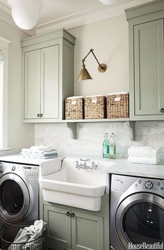 an instagram page for a laundry room with washer and dryer